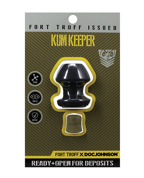 Doc Johnson Kum Keeper Anal Plug, Small Black - Fillable Premium Silicone