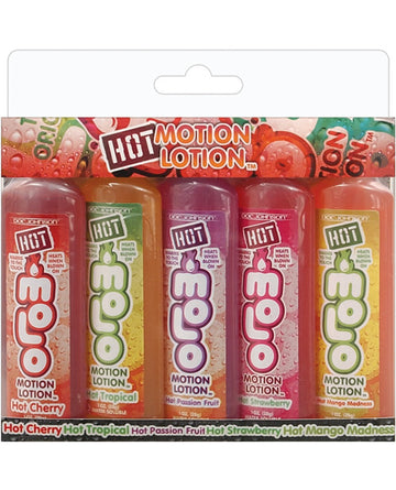 Doc Johnson 1301-50-BX Motion Lotion Kit, 1 oz 5 Flavors