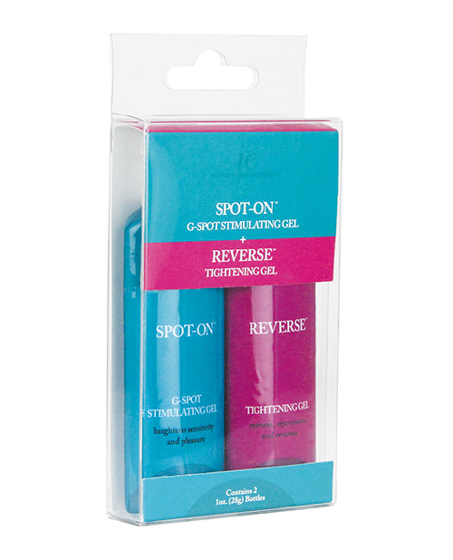 Doc Johnson 1313-06-BX Spot On & Reverse Gels, 2x 1oz, Sexual Enhancement