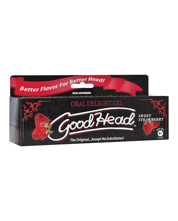 Doc Johnson 1360-03-BX GoodHead Oral Gel, 4 oz Sweet Strawberry