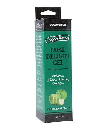 Doc Johnson 1360-07-BX GoodHead Oral Gel, 4 oz Green Apple