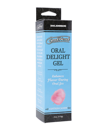 Doc Johnson 1360-09-BX GoodHead Oral Gel, 4 oz Cotton Candy Body-Safe