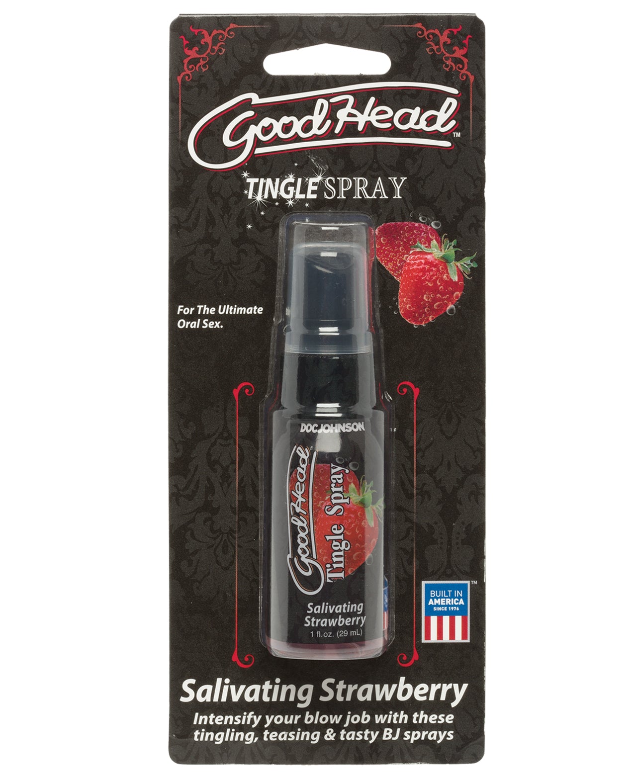 Doc Johnson 1360-55-CD GoodHead Tingle Spray, Salivating Strawberry