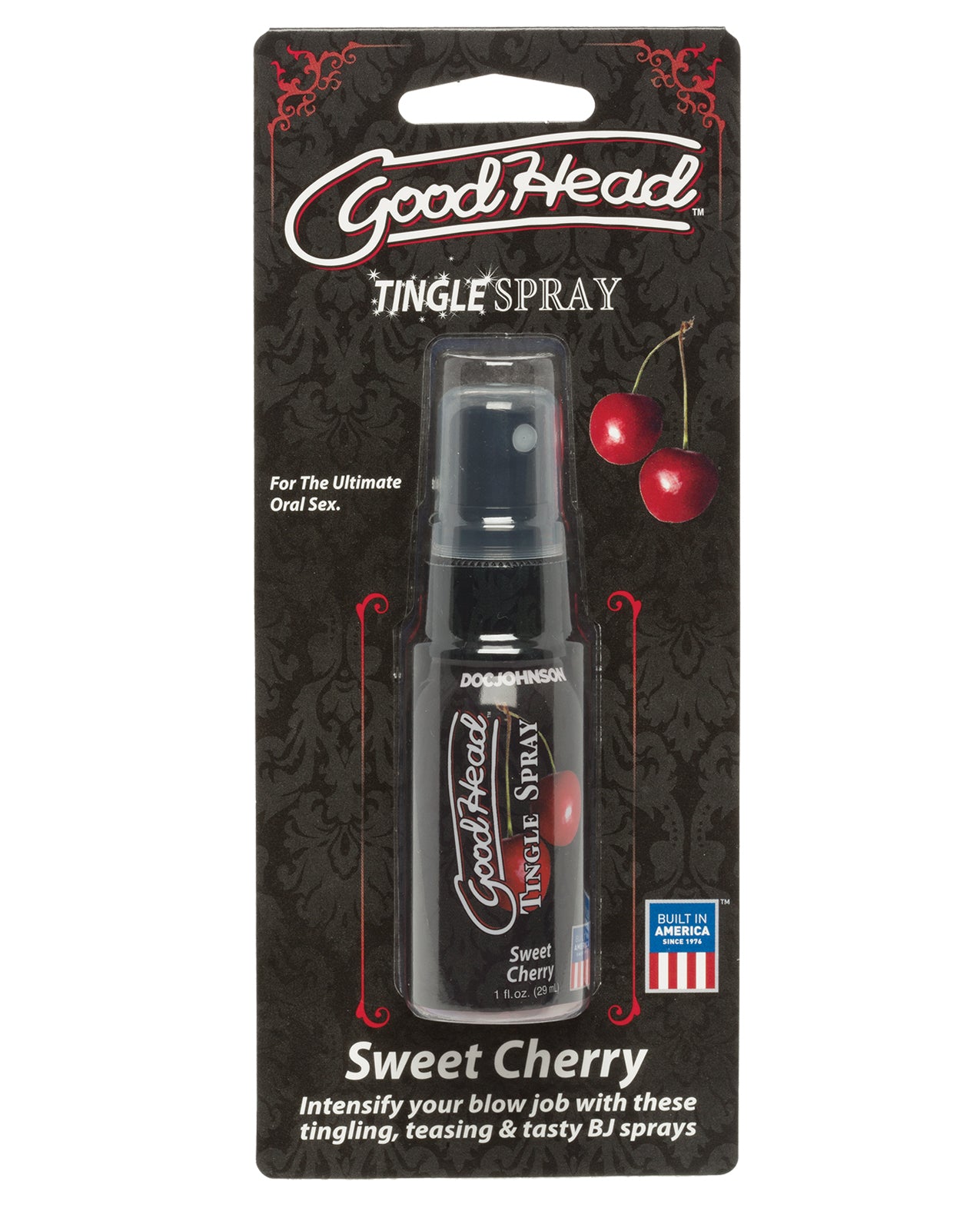 Doc Johnson GoodHead Sweet Cherry Tingle Spray - Cool Tingling Sensation
