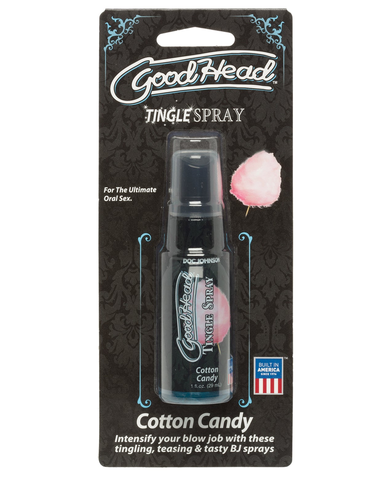 Doc Johnson 1360-58-CD GoodHead Tingle Spray, Cotton Candy, Lickable