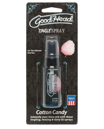 Doc Johnson 1360-58-CD GoodHead Tingle Spray, Cotton Candy, Lickable