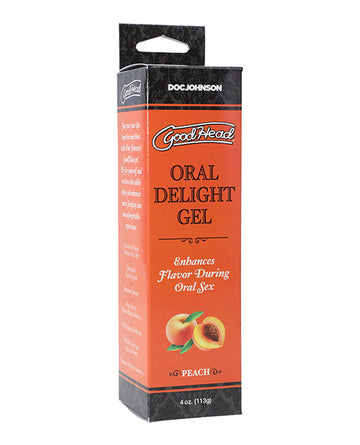 Doc Johnson 1361-09-BX GoodHead Oral Delight Gel, 4 oz Peach