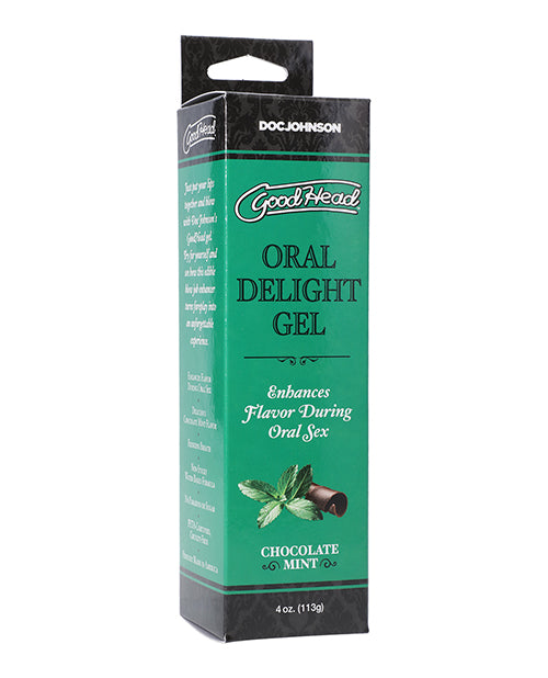 Doc Johnson 1361-12-BX GoodHead Oral Delight Gel, Chocolate Mint, 4 oz