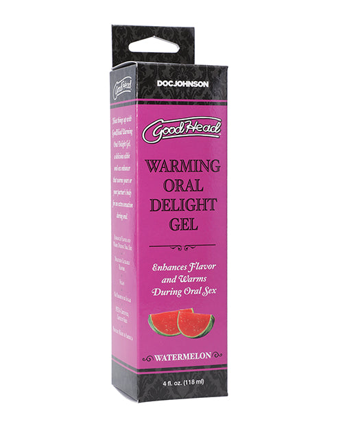 Doc Johnson 1361-14-BX GoodHead Warming Oral Delight Gel, 4 oz, Watermelon