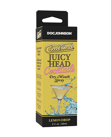 Doc Johnson 1361-55-BX Juicy Head Cocktails Dry Mouth Spray, Lemon Drop