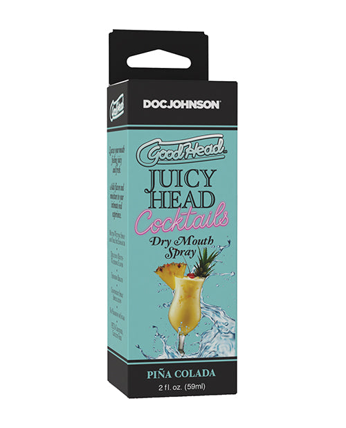 Doc Johnson GoodHead Juicy Head Cocktails Dry Mouth Spray, Pina Colada, 2 fl oz