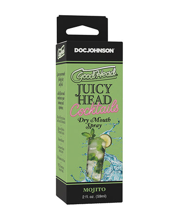 Doc Johnson 1361-59-BX Juicy Head Cocktails Dry Mouth Spray, Mojito, 2 fl. oz.