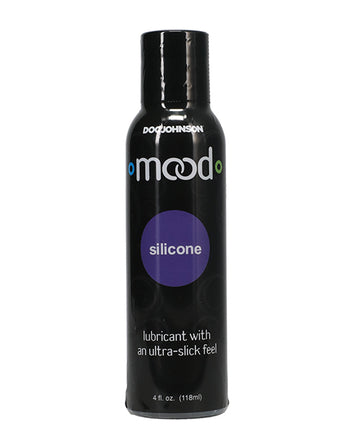 Doc Johnson Mood Silicone Lubricant, 4 oz Pump – Made in America