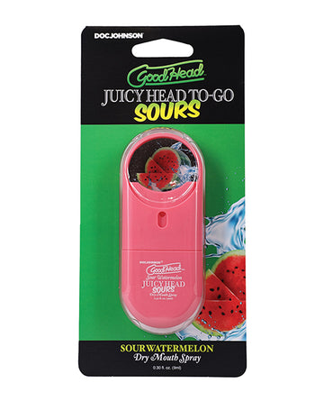 Doc Johnson GoodHead Juicy Head Dry Mouth Spray, Sour Watermelon 0.30 fl. oz.