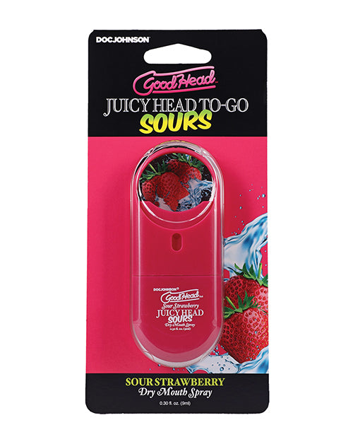 Doc Johnson GoodHead Juicy Head Dry Mouth Spray, Sour Strawberry, .30 oz