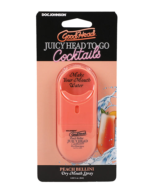 Doc Johnson 1363-64-CD Juicy Head Dry Mouth Spray, Peach Bellini, Travel-Size