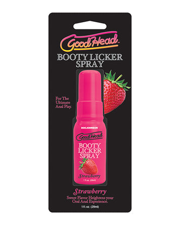 Doc Johnson GoodHead Booty Licker Spray, 1 oz Strawberry Pink