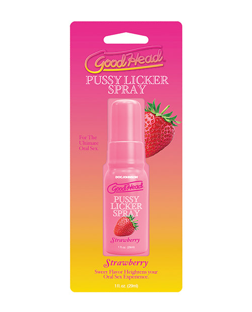 Doc Johnson GoodHead Pussy Licker Spray, Strawberry Flavor, 1 oz