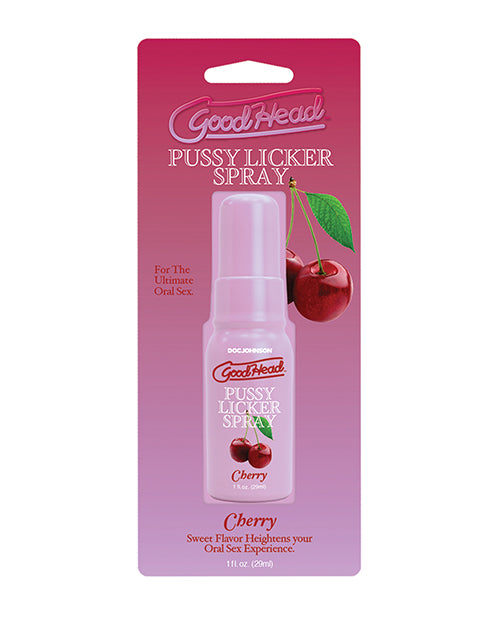 Doc Johnson GoodHead Pussy Licker Spray, Cherry Flavor, 1 oz, Body Safe