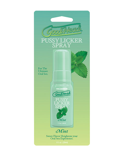 Doc Johnson GoodHead Pussy Licker Spray, Mint 1 fl oz – PETA-Certified