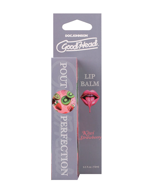 Doc Johnson 1365-03-BX GoodHead Pout Perfection Lip Balm, Kiwi Strawberry