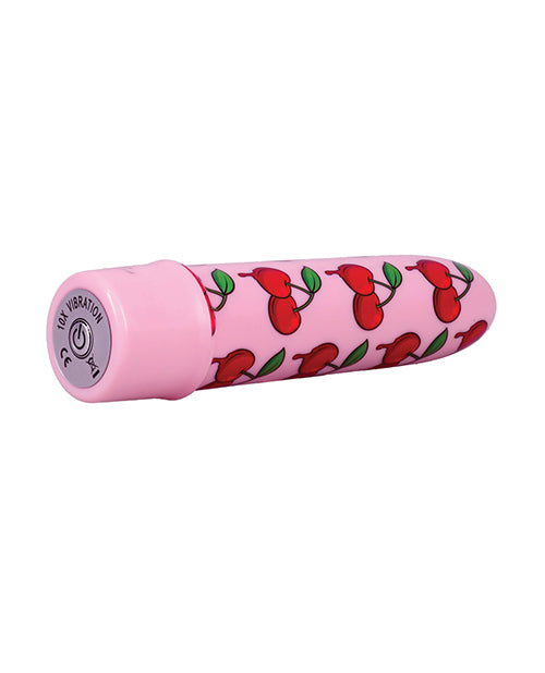 Doc Johnson GoodHead Buzz Buddies Cherries Multi-Speed Vibrator, 5 in.