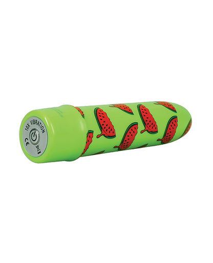 Doc Johnson GoodHead Buzz Buddies 5 in. Multi-Speed Vibrator - Watermelon