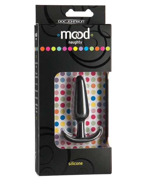 Doc Johnson 1470-01BX Small Butt Plug, Black, Silicone