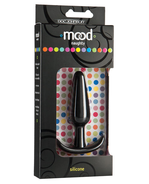 Doc Johnson 1470-03BX Mood Naughty Butt Plug Medium, Silicone Black