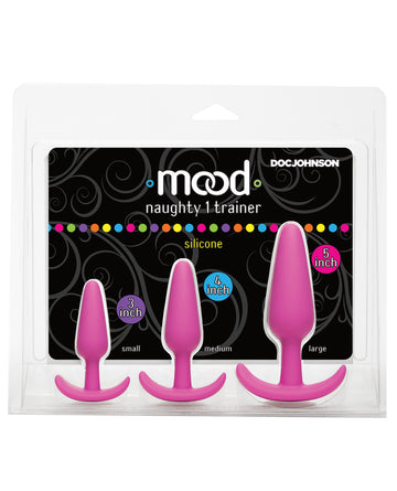 Doc Johnson 1470-51-CD Mood Naughty 1 Anal Trainer Set, Pink, Set of 3
