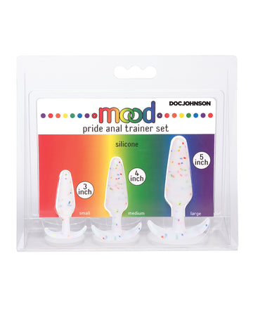 Doc Johnson 1470-55-CD Mood Pride Anal Trainer Set, Silicone, Set of 3