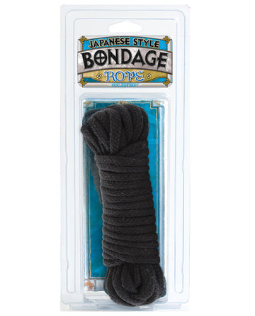 Doc Johnson 2100-03-CD Japanese Style Bondage Rope, 32ft Black