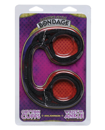 Doc Johnson Japanese Style Cotton Bondage Rope, Black – 32 Feet