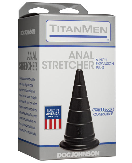 Doc Johnson 3202-05-BX Anal Stretcher, 6 Inch, Black, PVC