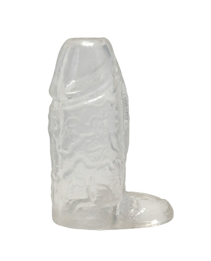 Doc Johnson TitanMen Clear Anatomy Sleeve with Ball Strap, 4.5 in.
