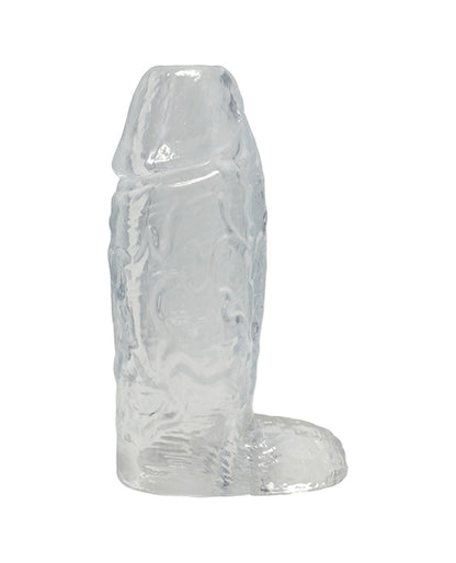 Doc Johnson TitanMen Clear TPE Sleeve with Ball Strap, 6 in.