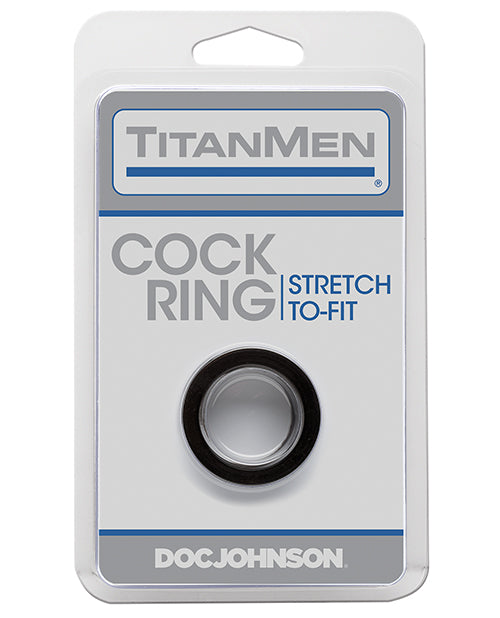 Doc Johnson 3503-01-CD Titanmen Tools Cock Ring, Black TPR