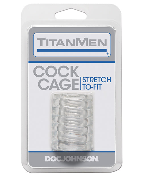 Doc Johnson 3504-03-CD Titanmen Cock Cage, Clear TPE