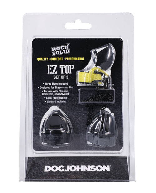Doc Johnson Rock Solid EZ Top Topper, Set of 3