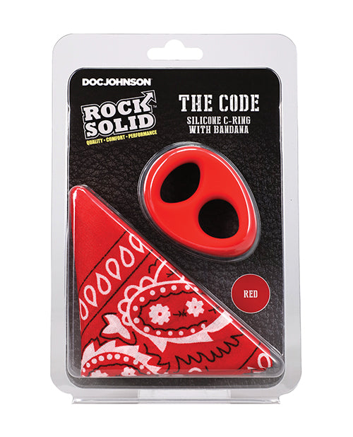 Doc Johnson 3703-01-CD Rock Solid The Code Set, Red/Black Silicone