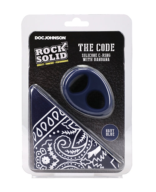 Doc Johnson 3703-06-CD Rock Solid The Code Set, Navy Blue/Black
