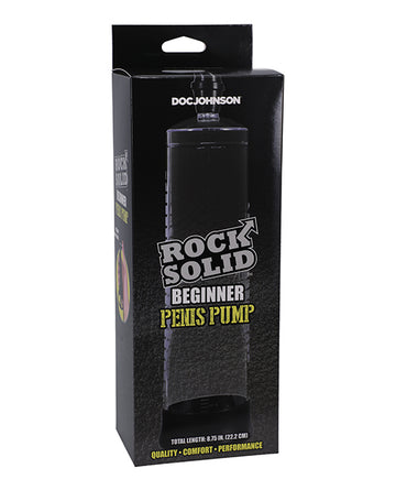 Doc Johnson 3705-02-BX Rock Solid Beginner Penis Pump, ABS Plastic, Silicone