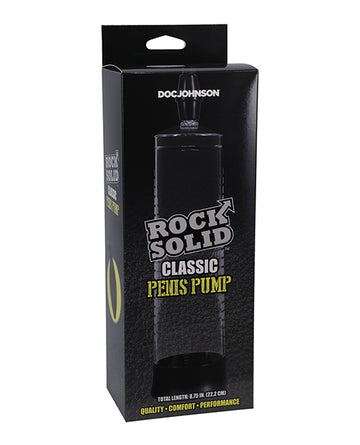 Doc Johnson Rock Solid Classic Penis Pump, Phthalate-Free & Body-Safe