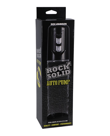 Doc Johnson 3705-05-BX Rock Solid Auto Penis Pump, Single-Speed Clear