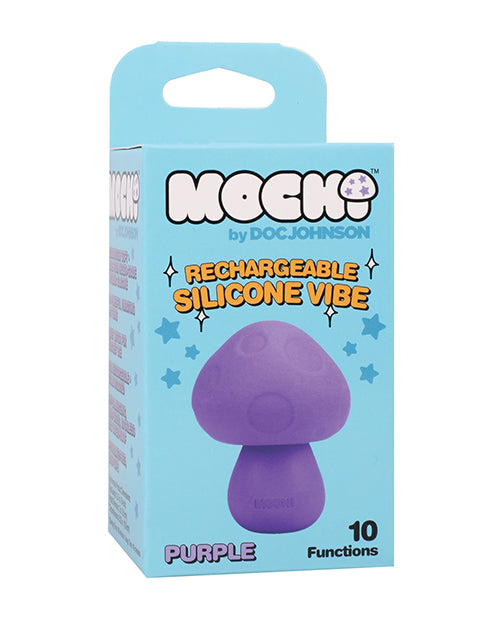 Doc Johnson 4549-03-BX Mochi Mushroom Vibe, Purple, 10 Vibration Functions