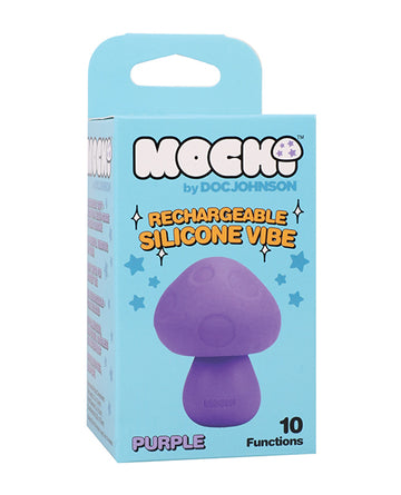 Doc Johnson 4549-03-BX Mochi Mushroom Vibe, Purple, 10 Vibration Functions