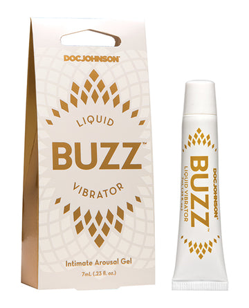 Doc Johnson 4550-01-BX Buzz Liquid Vibrator Arousal Gel, .26 oz