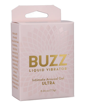 Doc Johnson 4550-02-BX Buzz Ultra Liquid Vibrator Gel, .26 oz