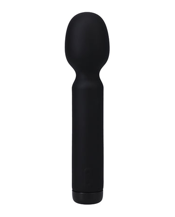 Doc Johnson 5000-01-BG In A Bag Wand Vibe, 10-Function Motor, Black, Silicone