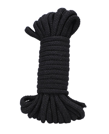 Doc Johnson 5001-10-BG Tie-Up Rope, 32 ft Cotton, Black